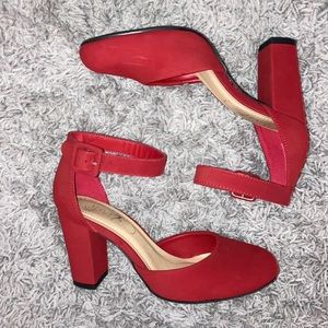 🌶 Red Block Heels